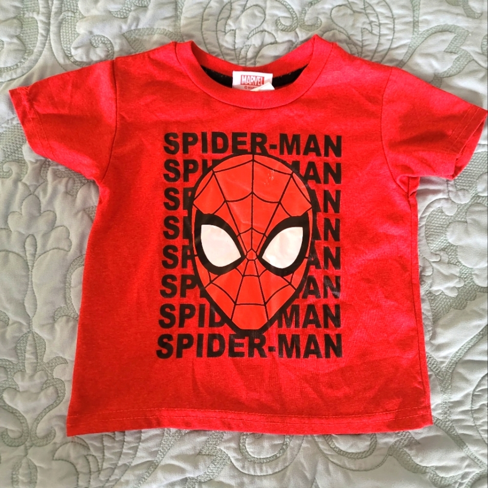 Youth Spiderman Tee Shirt Size 2T Red